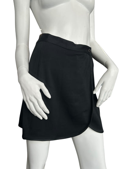 JEAN PAUL GAULTIER BLACK WRAP UP MINI SKIRT