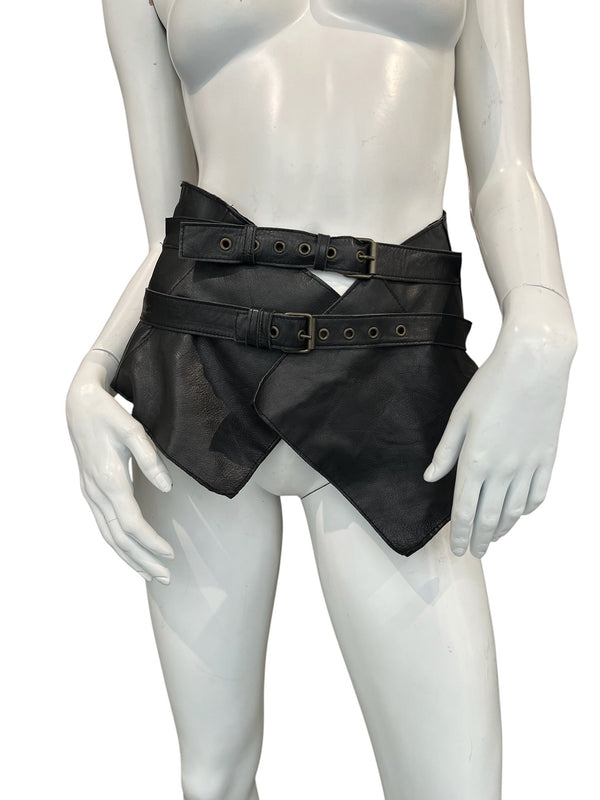 ADOLFO DOMINGUEZ LEATHER CORSET BELT