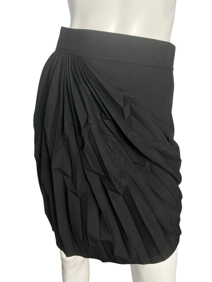 BALENCIAGA F/W 2003 PLEATED ASYMETRICAL SKIRT