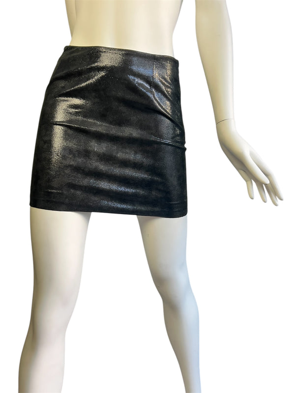 PLEIN SUD LEATHER SKIRT