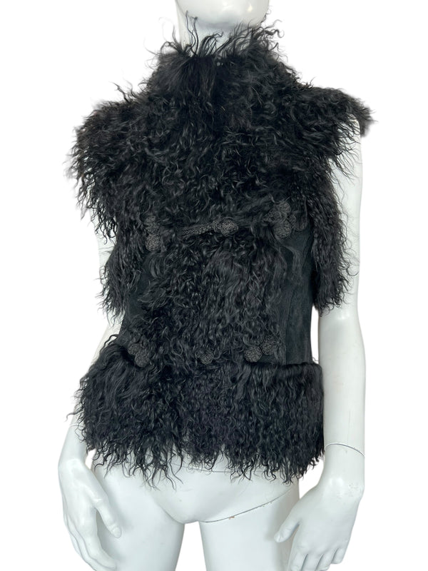 VINTAGE MONGOLIAN LAMB FUR VEST