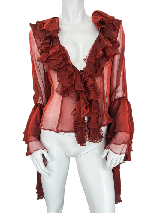 FAYCAL AMOR S/S 1994 SILK BLOUSE