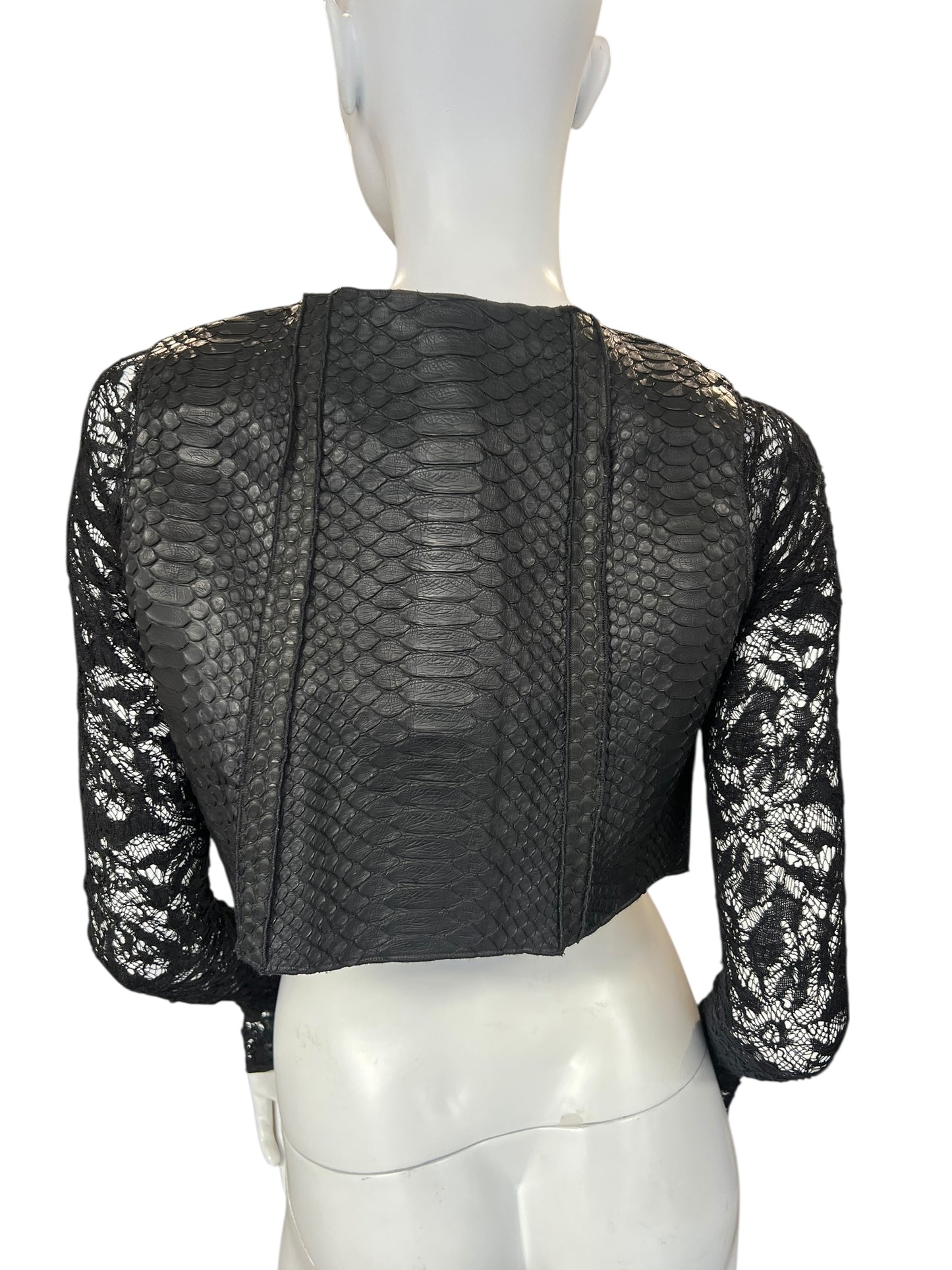 SIMONA TAGLIAFERRI S/S 2017 PYTHON BOLERO