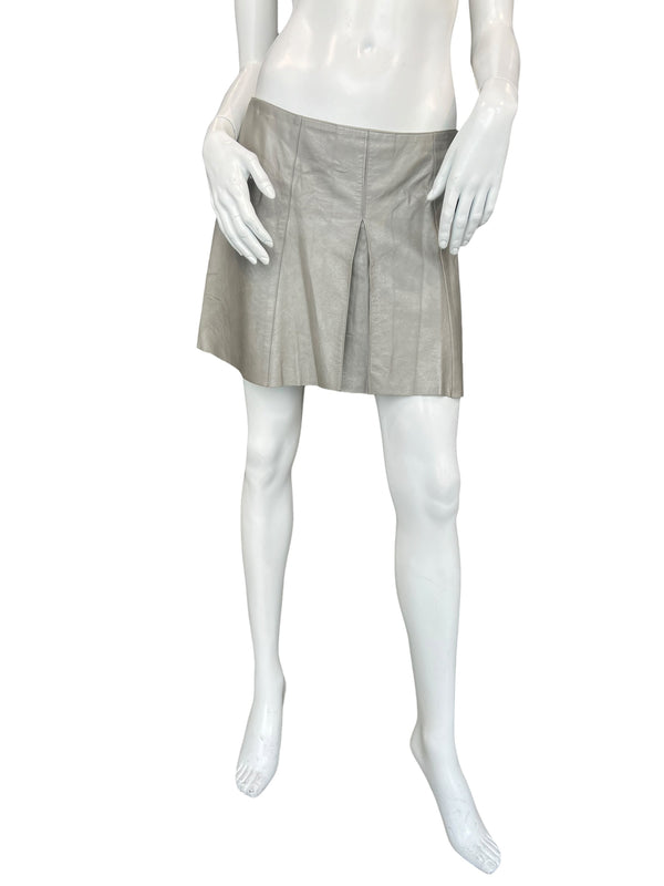 JITROIS LEATHER SKIRT