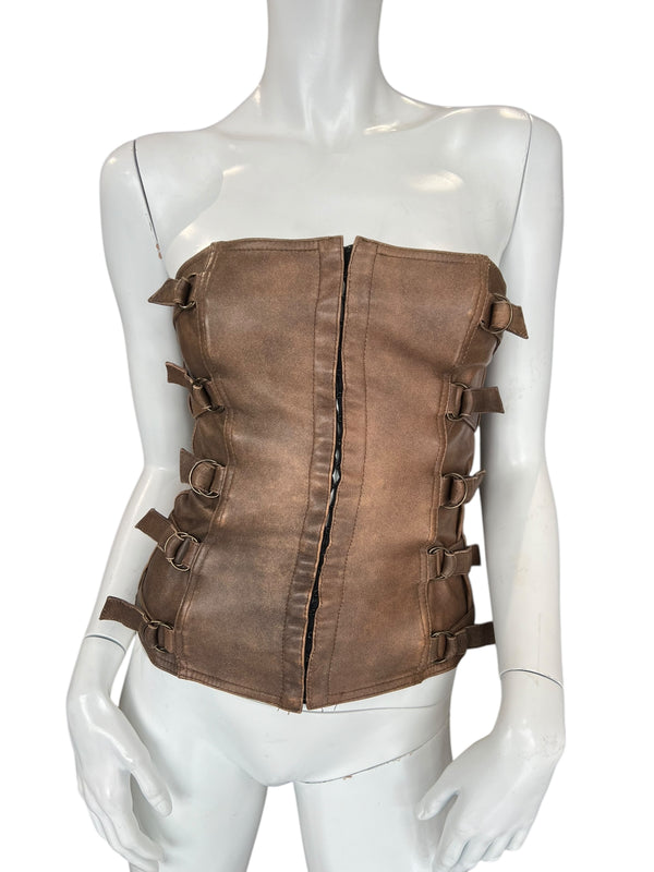 PLEIN SUD F/W 2001 LEATHER BUSTIER