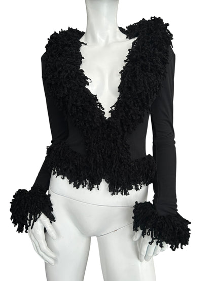 PLEIN SUD F/W1994 VELVET CARDIGAN