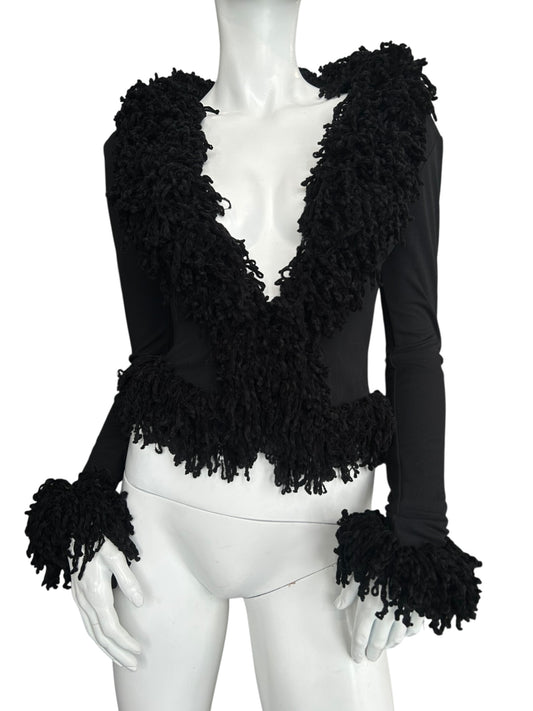 PLEIN SUD F/W1994 VELVET CARDIGAN