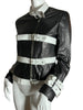 Thumbnail for ALAN GERARD MULTI BELT LEATHER JACKET