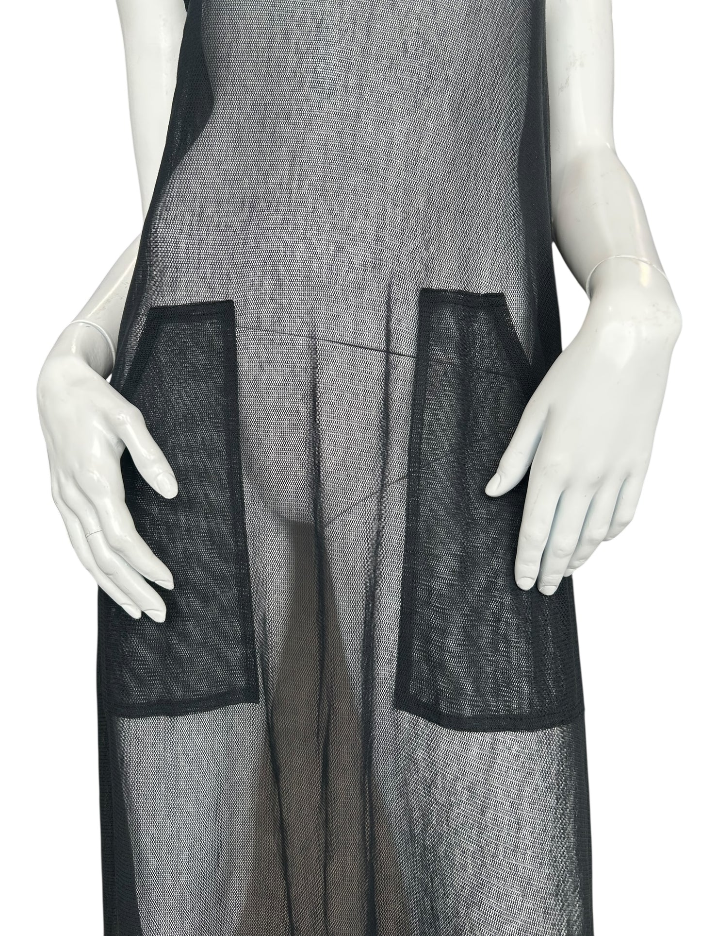 JEAN PAUL GAULTIER BLACK MESH DRESS