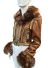 Thumbnail for SAGA IBAÑEZ LEATHER AND FUR JACKET
