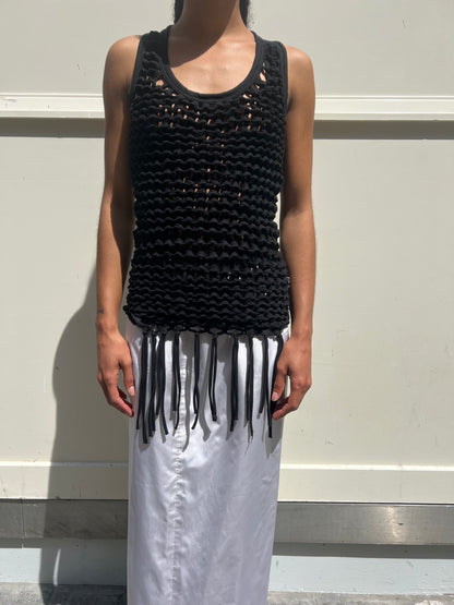 JEAN PAUL GAULTIER FRINGES TANK TOP