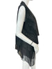 Thumbnail for ELIE TAHARI LEATHER & SILK VEST