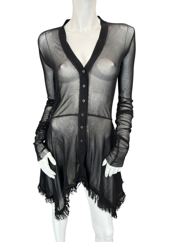 JEAN PAUL GAULTIER MESH CARDGIAN