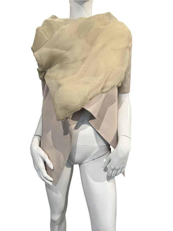 RICK OWENS LEATHER & SILK JACKET