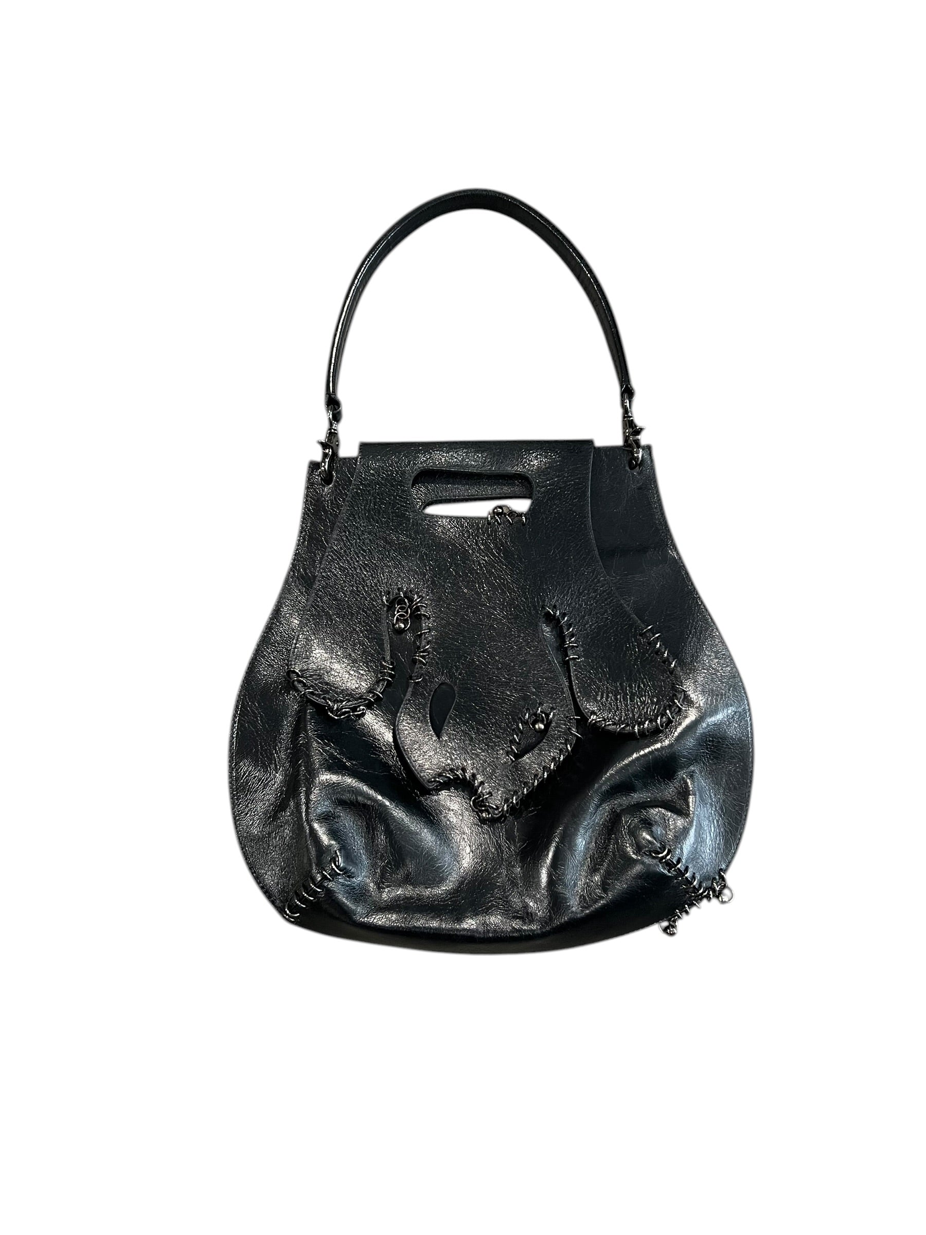 GAI MATTIOLO LEATHER PIERCING BAG
