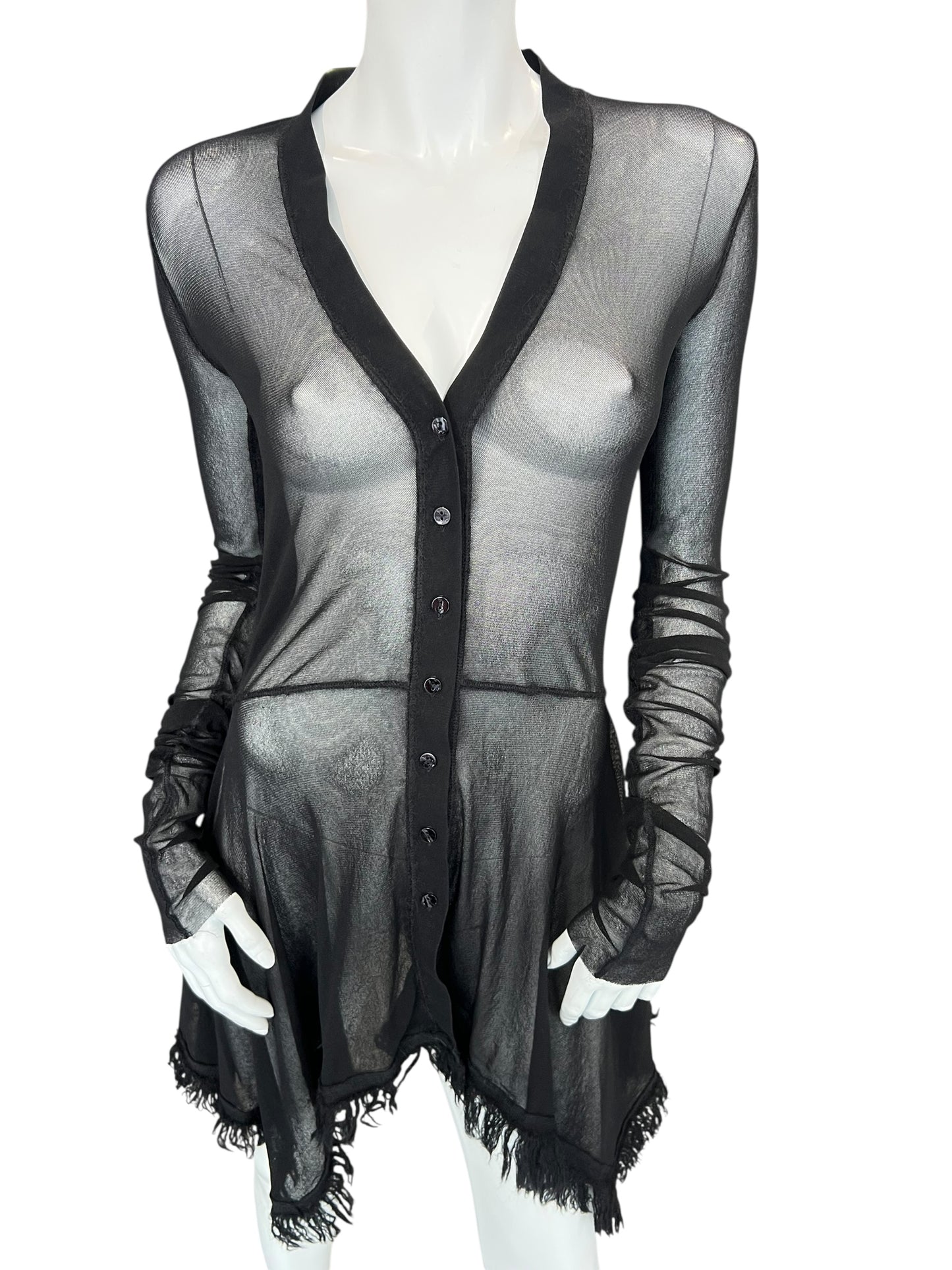 JEAN PAUL GAULTIER MESH CARDGIAN