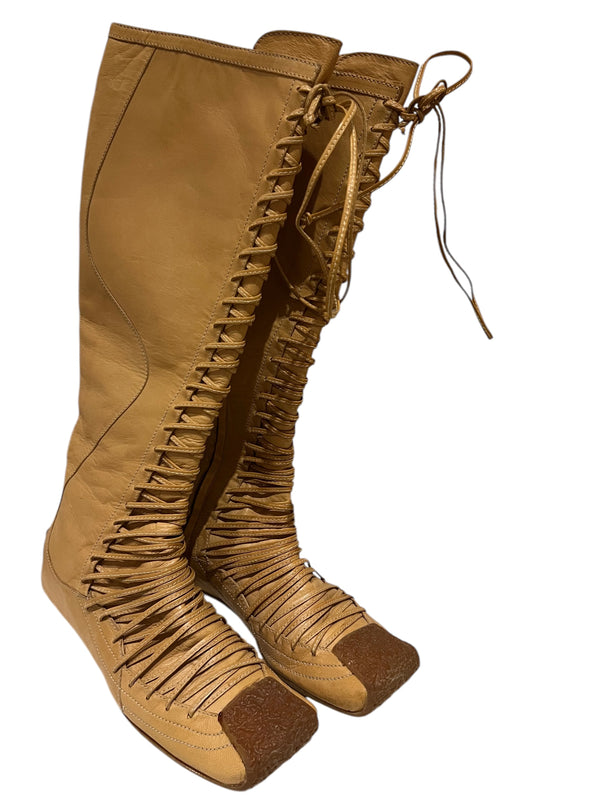 DIOR BY GALLIANO F/W 2002 NINJA BOOTS