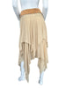 Thumbnail for PATRIZIA PEPPE SILK & LEATHER SKIRT