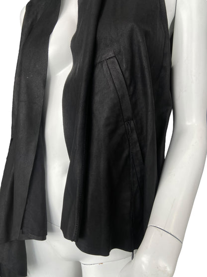 ANN DEMEULEMEESTER SLEEVELESS LEATHER JACKET