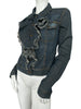 Thumbnail for PLEIN SUD DENIM RUCHED JACKET