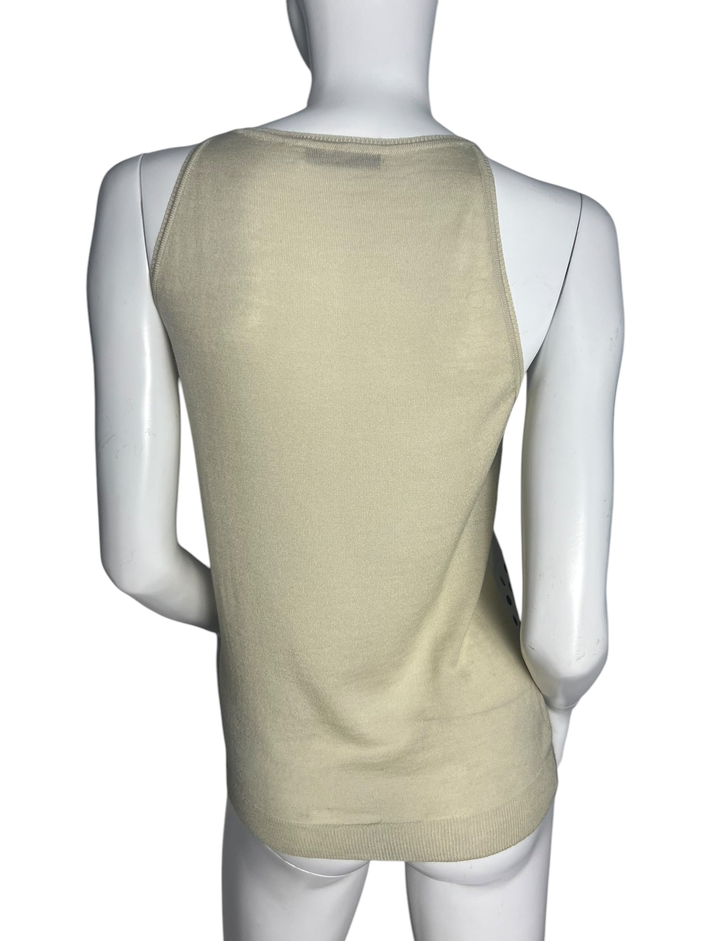 CHRISTIAN DIOR SILK STUDDED TOP