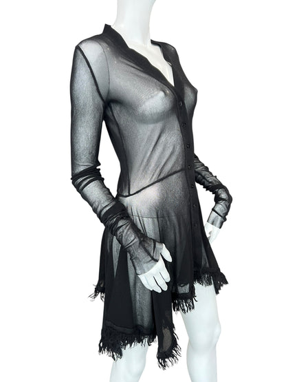 JEAN PAUL GAULTIER MESH CARDGIAN