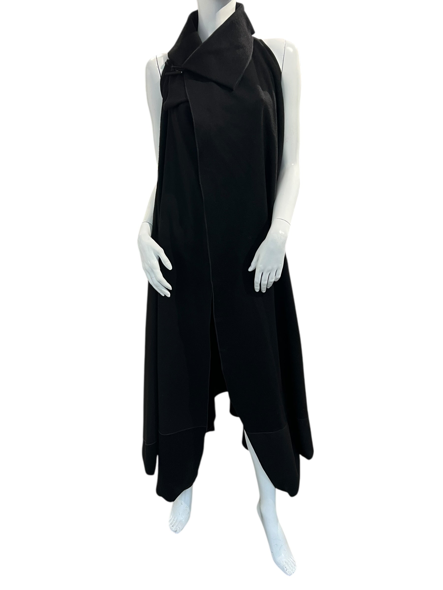PLEIN SUD SLEEVELESS CASHMERE COAT