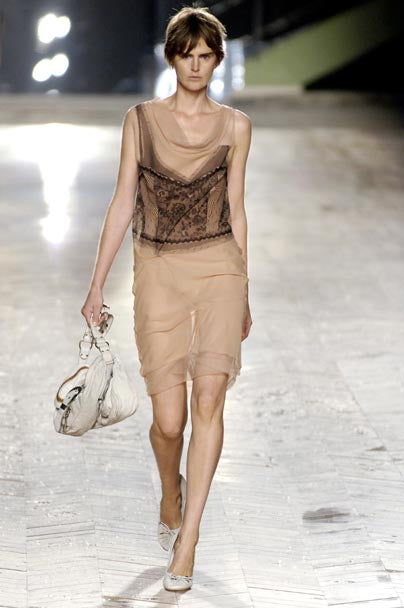 CHRISTIAN DIOR S/S 2006 SILK PRINT DRESS