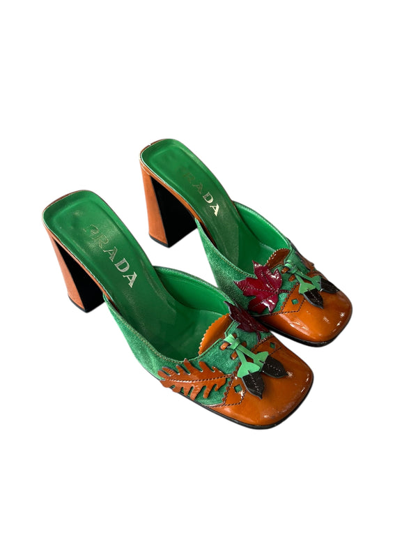 PRADA F/W 1999 LEAF HEELS