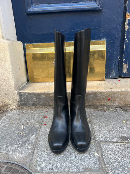 DIRK BIKKEMBERGS LEATHER BOOTS