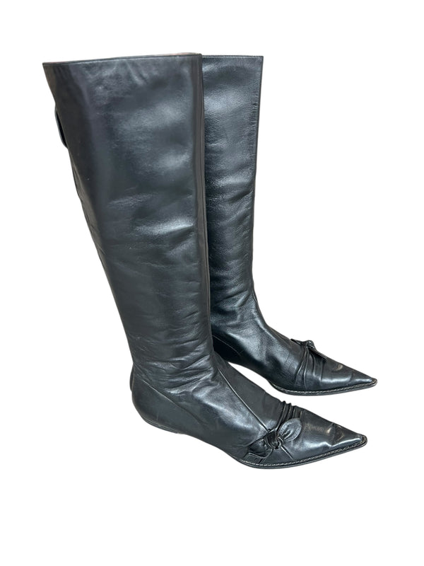 MOSCHINO LEATHER BOOTS