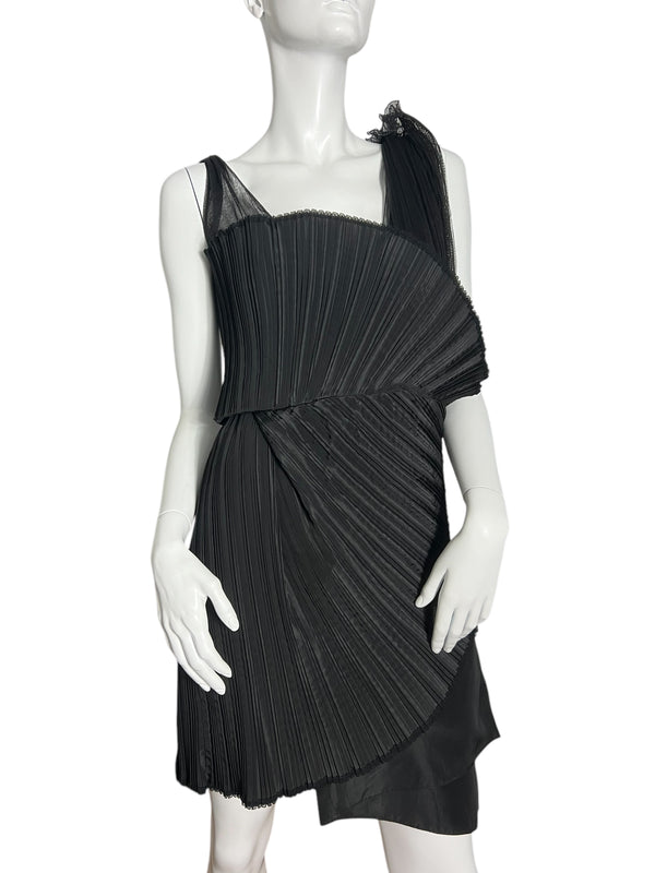 SPORTMAX DEFILÉ SILK DRESS