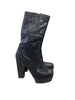 Thumbnail for COSTUME NATIONAL LEATHER WEDGE BOOTS