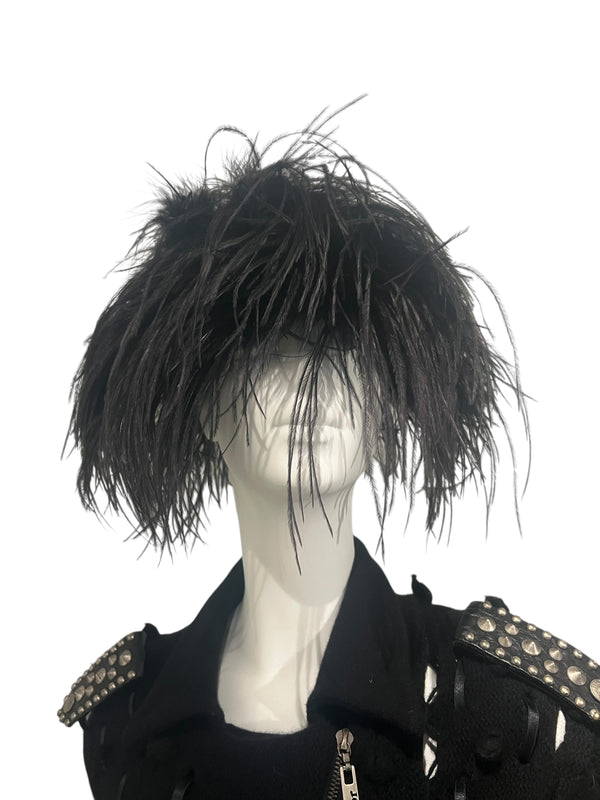 VINTAGE OSTRICH FEATHERS HAT