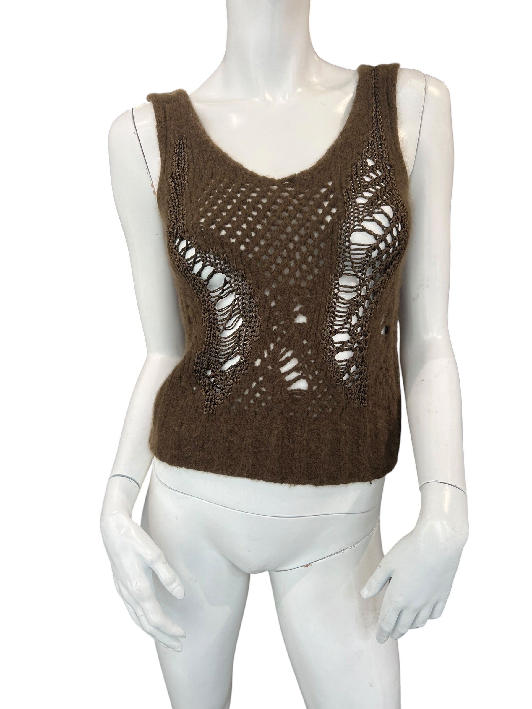 SPORTMAX DEFILÉ ANGORA TANK TOP