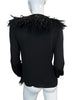 Thumbnail for DSQUARED SILK & OSTRICH FEATHERS BLOUSE