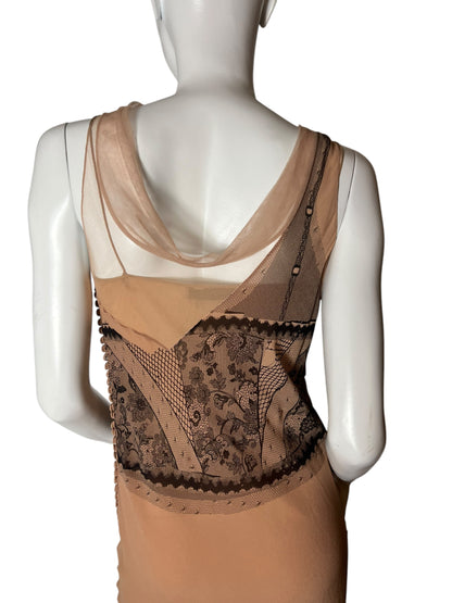 CHRISTIAN DIOR S/S 2006 SILK PRINT DRESS