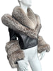 Thumbnail for VINTAGE LEATHER FUR JACKET