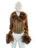 Thumbnail for SAGA IBAÑEZ LEATHER AND FUR JACKET