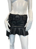 Thumbnail for JITROIS LEATHER & SILK MINI SKIRT