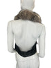Thumbnail for FUR & LEATHER BACKLESS TOP