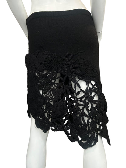 KENZO BLACK KNIT SKIRT