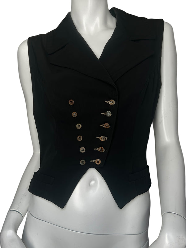 PLEIN SUD SLEEVELESS BUTTONS VEST
