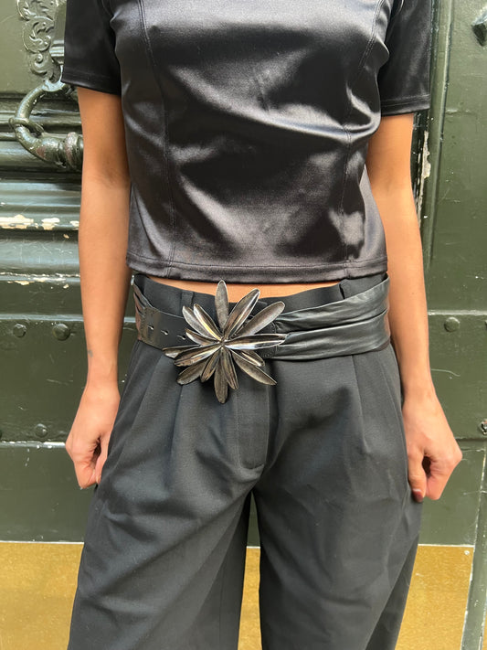 SPORTMAX LEATHER BELT