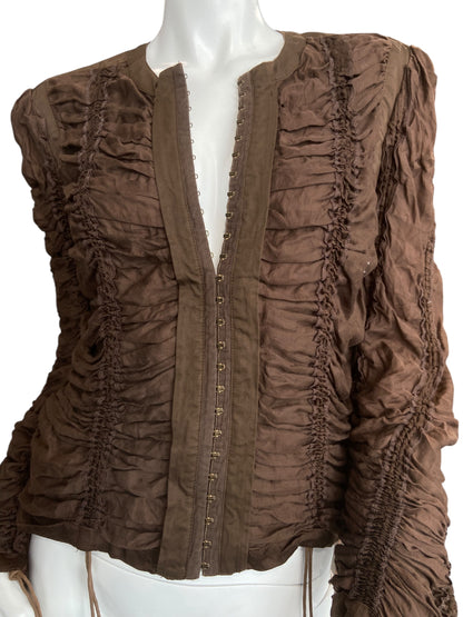 PLEIN SUD S/S2003 LACED UP JACKET