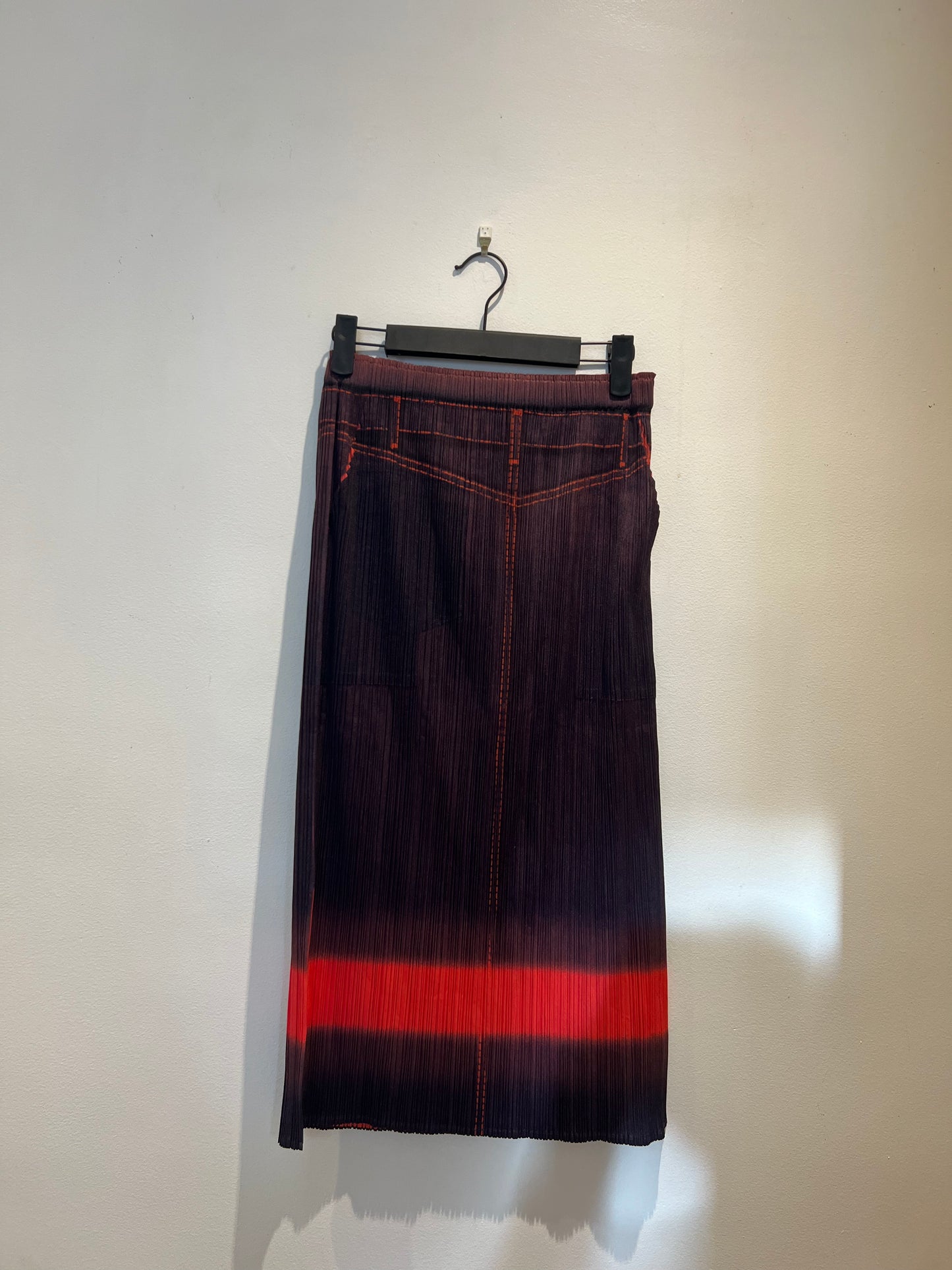 PLEATS PLEASE ISSEY MIYAKE 2002 TROMPE L'OEIL SKIRT