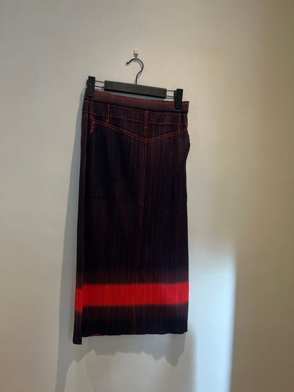 PLEATS PLEASE ISSEY MIYAKE 2002 TROMPE L'OEIL SKIRT