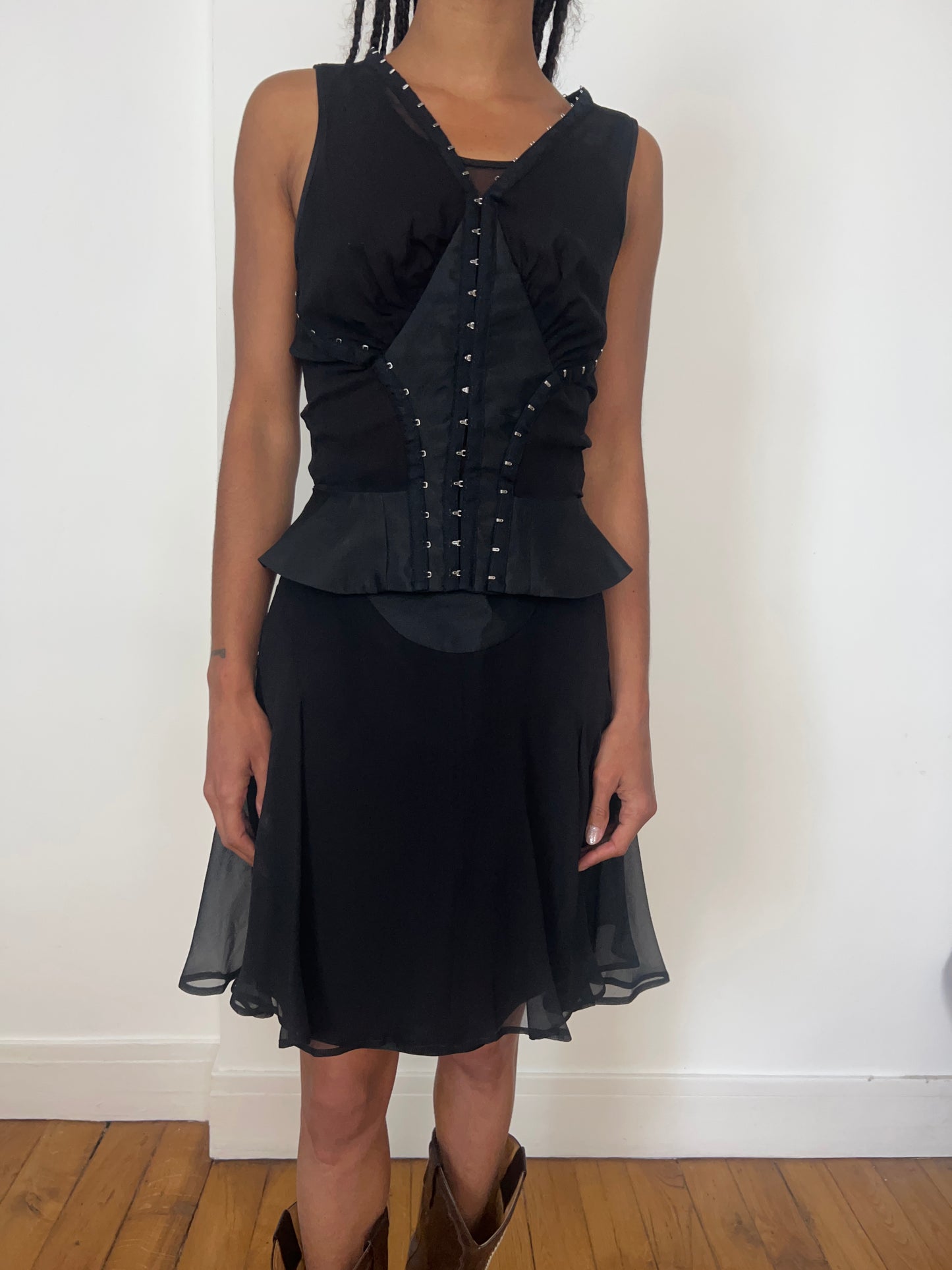 MCQ ALEXANDER MCQUEEN PRE-FALL 2013 CORSET DRESS